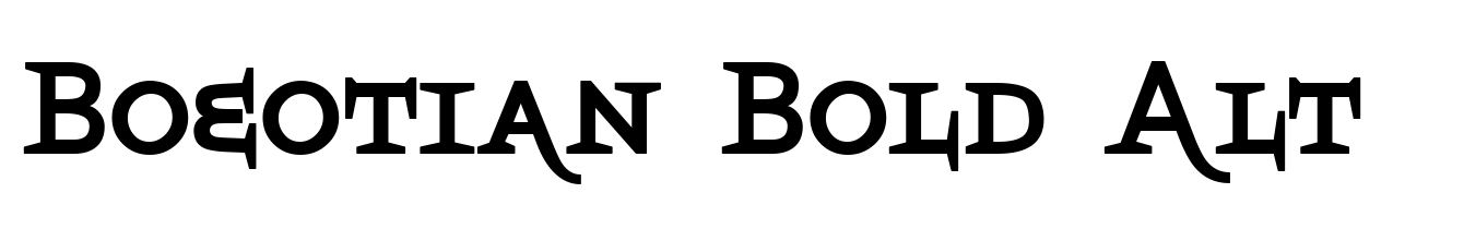 Boeotian Bold Alt
